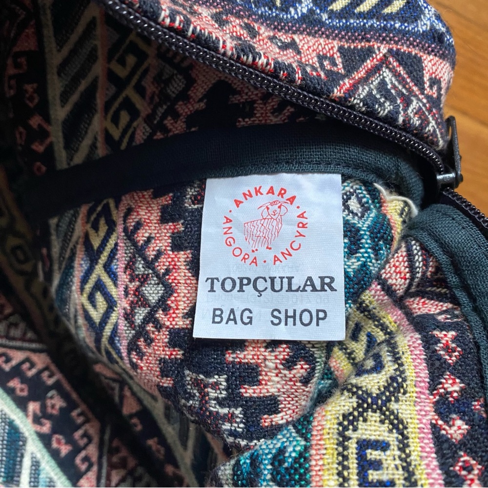 Turkish Textile Multicolor Patterned Backpack - image 7